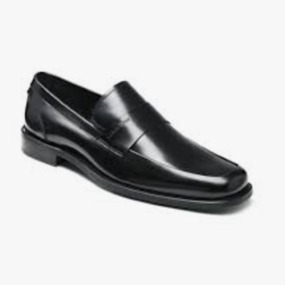 Calvin Klein Black Leather Hervey Shoes Sz. 10.5